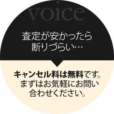 査定が安かったら断りづらい・・・