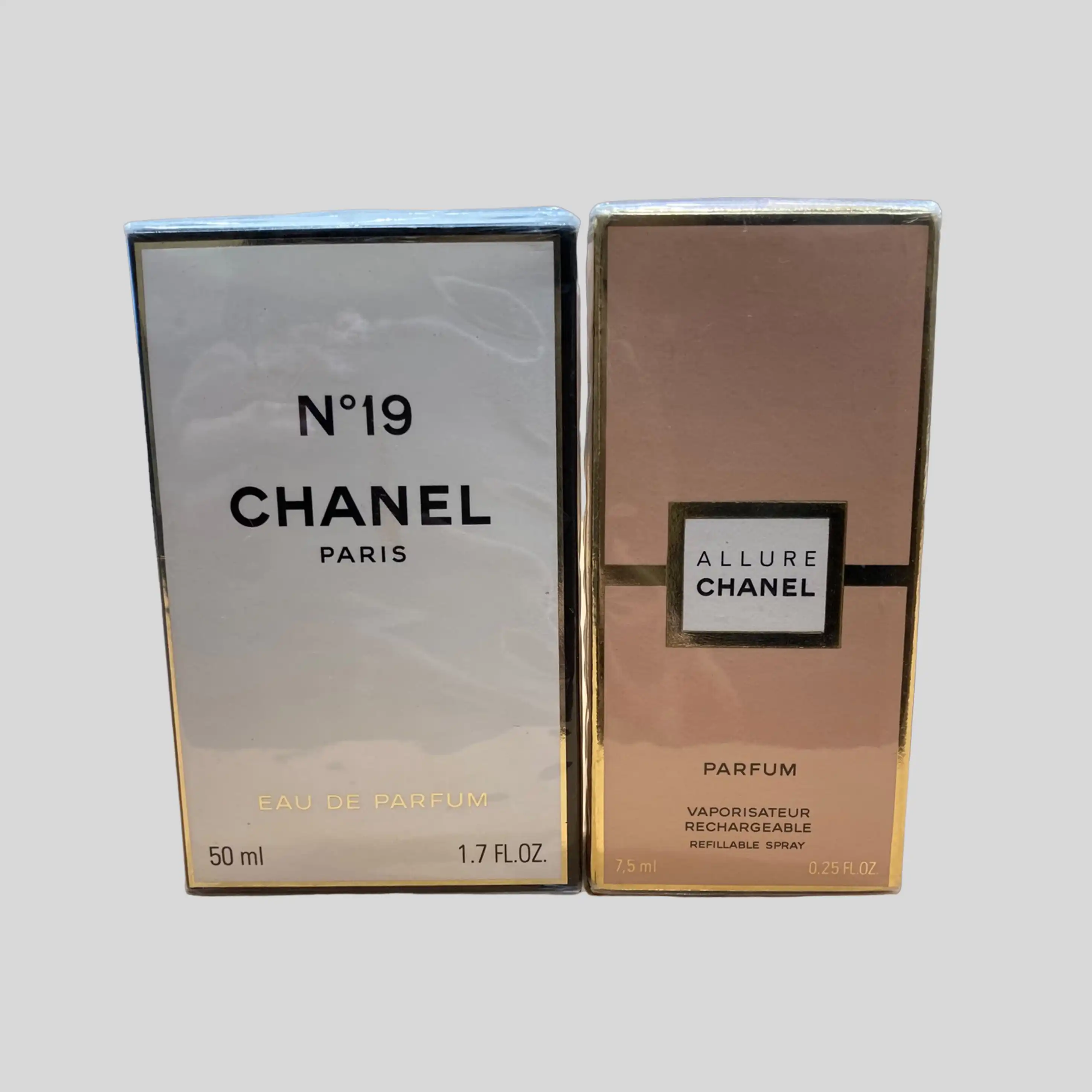 CHANEL【シャネル】<br>未開封 N°19 オードパルファム 50ml ALLURE アリュール 7.5ml  セット