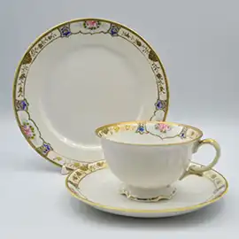 Noritake オールドノリタケ トリオ ティーカップ&ソーサー 