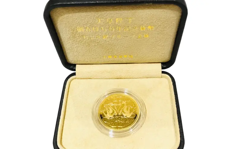 天皇御在府 62年銘プルーフ金貨