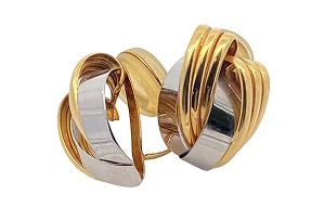 18金(K18) Pt900 
コンビイヤリング