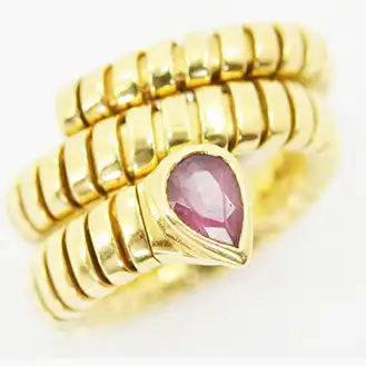 ブルガリ トゥボガス アメジスト リング