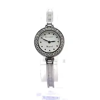 ブルガリ ビーゼロワン ダイヤベゼル BZ22S 白文字盤 クォーツ式 レディース 腕時計 腕時計