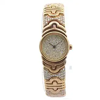 ブルガリ パレンテシ BJ01 パヴェD 750YG 総重量85.7g 腕時計