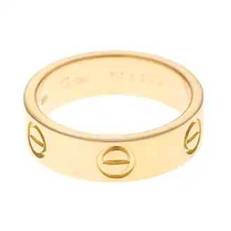 カルティエ ラブリング K18YG 約5.9g Aランク 付属品完品