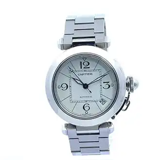 カルティエ パシャC SS 白文字盤 腕時計