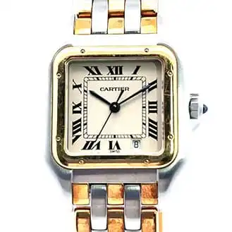 カルティエ パンテール MM 3ロウ 型式83949 SS×YG 腕時計