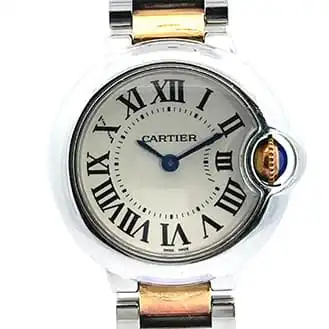 カルティエ バロンブルーSM コンビ 腕時計