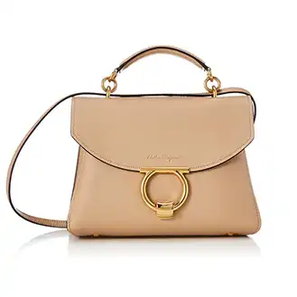 フェラガモ ガンチーニ フルレザー 2WAY ハンドバッグ Aランク