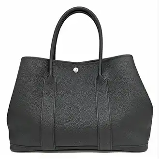 エルメス ガーデンパーティー ネゴンダ D刻印 ハンドバッグ 黒