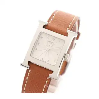 エルメス Hウォッチ HH1.210 レザーストラップ 腕時計