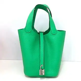 エルメス ピコタンロック 18 PM ヴェールコミック トリヨンクレマンス バッグ