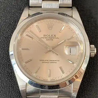 ロレックス オイスターパーぺチュアル デイト 自動巻き 15200 W番 腕時計