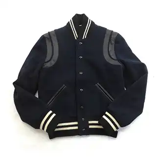 サンローラン スタジャンコート Bランク 黒系