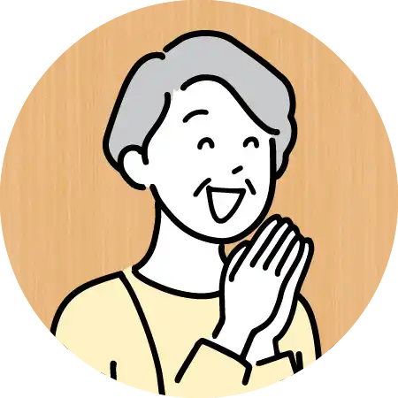 60代 女性 主婦 のイメージイラスト