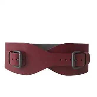 ボッテガヴェネタ ベルト レザー ボルドー系