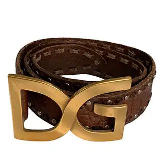 DOLCE&GABBANA【ドルガバ】

スタッズデザインベルト DGロゴバックル ブラウン レザー