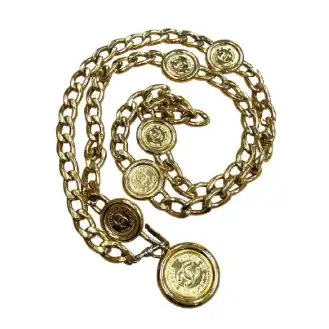 シャネル ヴィンテージ ロゴ チェーン ベルト