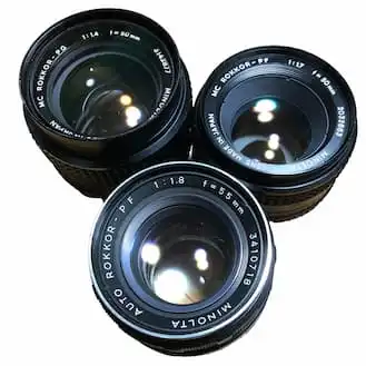 ミノルタ 単焦点レンズセット