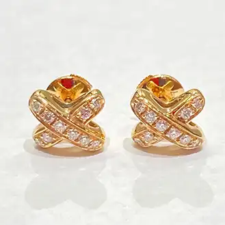 Chaumet【ショーメ】
ジュ ドゥ リアン ダイヤモンド ピアス K18PG