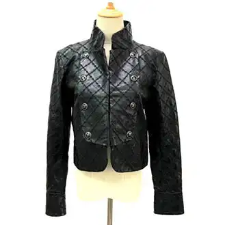 シャネル プレーン ライダースジャケット