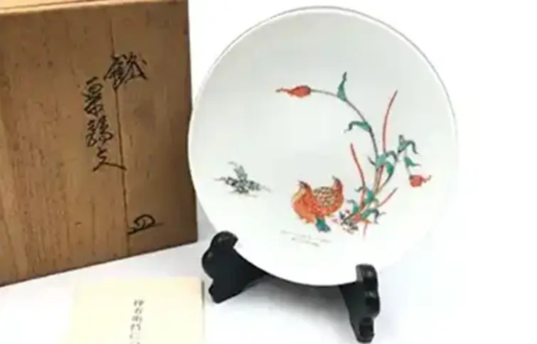 十三代酒井田柿右衛門造 飾り皿