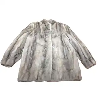 サファイヤミンク
SAGA MINK 銀 サガ サファイヤミンク 8分丈 ミドル コート 着丈81cm F