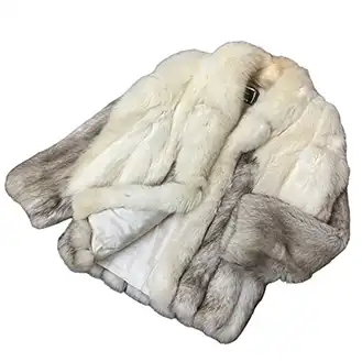 サガフォックス
ハーフコート SAGAFOX 銀サガ リアルファー ホワイトxグレー系 サイズ6