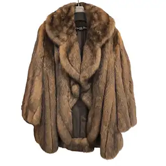 セーブル
Christian Dior ディオール セーブル ブラウン 毛皮 コート