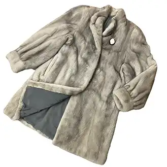 サファイアミンク
セミロングコート SAGA ROYAL サガロイヤル ライトグレー系 リアルファー サイズF