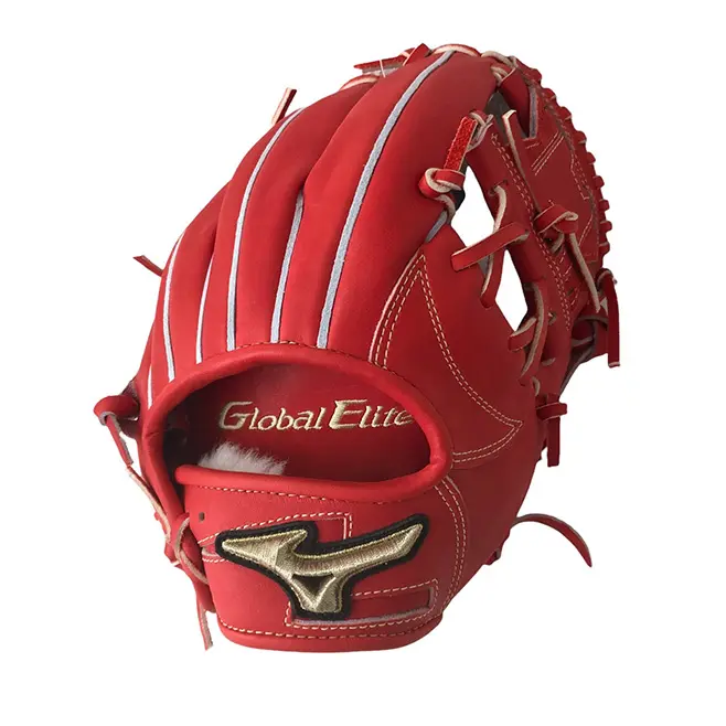 ミズノ グローバルエリート 硬式内野手用グローブ 赤系