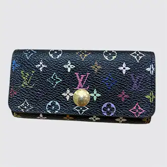 ルイヴィトン マルチカラー ノワール 4連キーケース ミュルティクレ