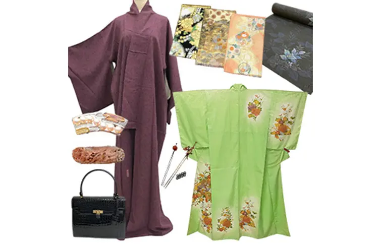 母から譲り受けた作家物の着物・帯留等セット