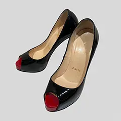 Christian Louboutin オープントゥヒール パンプス 34 1/2・21.5cm