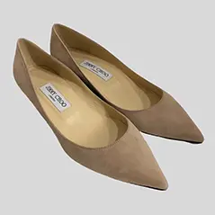 JIMMY CHOO【ジミーチュウ】
フラットシューズ ピンクベージュ系