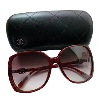 シャネル ヴィンテージ セルフレーム サングラス