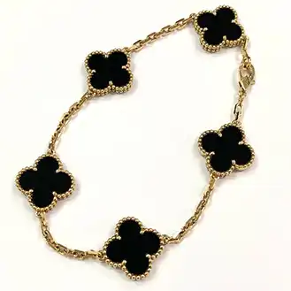 Van Cleef & Arpels【ヴァンクリーフ＆アーペル】
アルハンブラ 5P オニキス ブレスレット K18