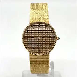 オーデマ ピゲ ラウンド K18YG ゴールド文字盤 手巻 腕時計