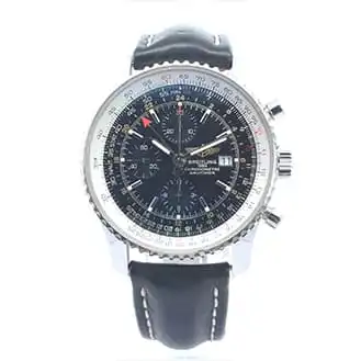 ブライトリング ナビタイマーワールド 革ベルト 腕時計