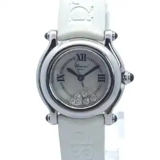 ショパール ハッピースポーツ 3ダイヤ ハート 腕時計