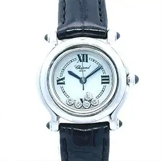 ショパール ハッピースポーツ 27/8245-23 927724 8245 革ベルト痛み 腕時計