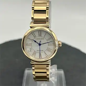 シチズン 光発電エコ・ドライブ ROUND Collection 4P.1Pダイヤ 腕時計