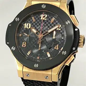 ウブロ ビッグバン AT クロノ 黒文字盤 腕時計