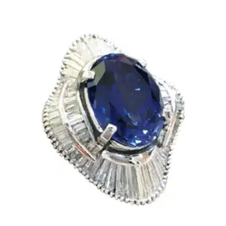 サファイヤ リング 宝石10.6ct