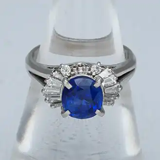 宝石 リング pt900 宝石6.9g