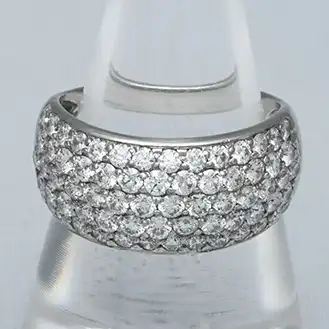 パヴェダイヤ リング pt900 宝石7.4g 2.00ct