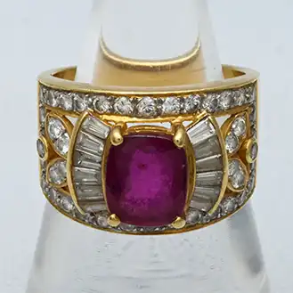 ルビー リング 宝石750 9.7g