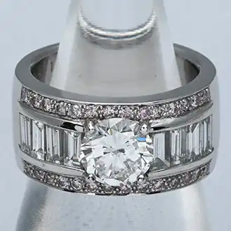 ダイヤモンド リング pt900 宝石1.45ct D1.58ct