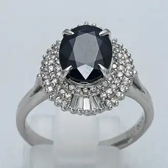 サファイア リング 宝石3.26ct 0.50ct