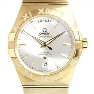 コンステレーション コーアクシャル デイデイト 無垢 123.55.38.22.02.002 Bランク 腕時計